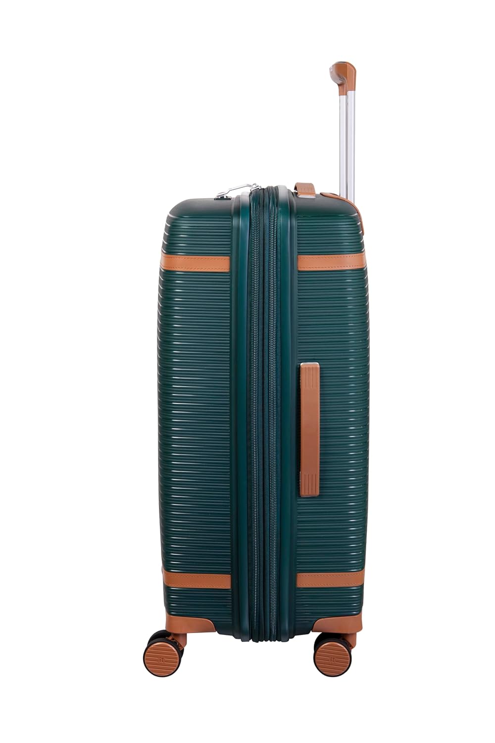it luggage-Illustrious-Dark Green-24 inches-Medium-Expandable Hard Case Beautiful Interior Check-in Luggage 8 Wheel Trolley Bag