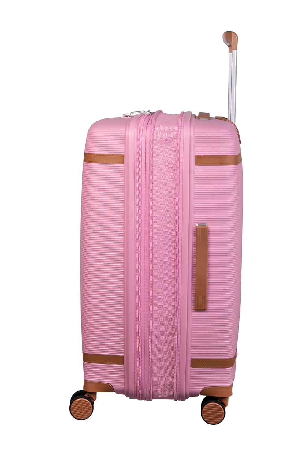 it luggage Illustrious Rose Pink-Large-28 inches Expandable Check-in Luggage Hard Case Beautiful Interior 8 Wheel Trolley Bag