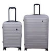 it luggage Legion Silver Grey- Set of 2- Large & Cabin -80, 54 cms Expandable Hardsided 8 Wheel Trolley Luggage with TSA Lock
