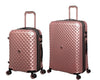 it luggage-Glitzy-Metallic Rose Gold Set of 2-Medium & Cabin-24 & 20 inches Expandable Hard case Carry-on & Check-in Luggage Beautiful Interior 8 Wheel Trolley Bag with TSA Lock & Wet Pouch Inside