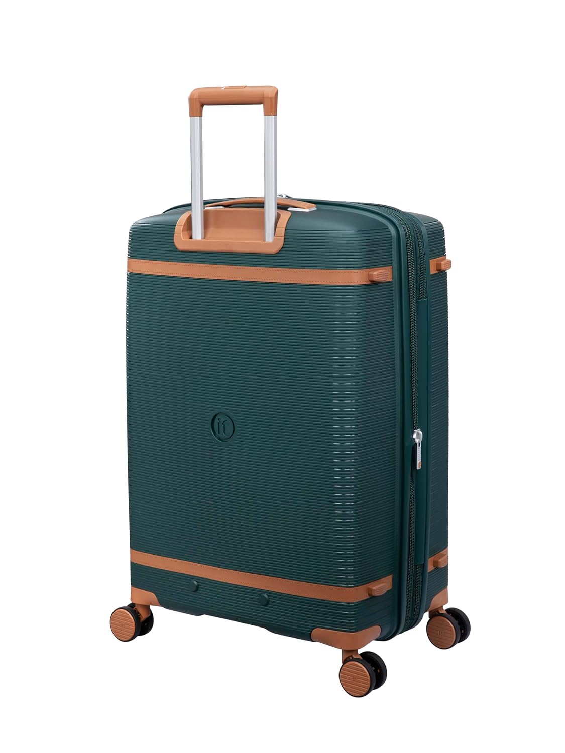 it luggage-Illustrious-Dark Green-24 inches-Medium-Expandable Hard Case Beautiful Interior Check-in Luggage 8 Wheel Trolley Bag