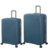 it luggage Rapidity-Teal Blue-Set of 2-28 & 24 inches Large & Medium Expandable Polycarbonate Hard Case Check-in Luggage 8 Wheel Trolley Bag with TSA Lock and Wet Pouch Inside