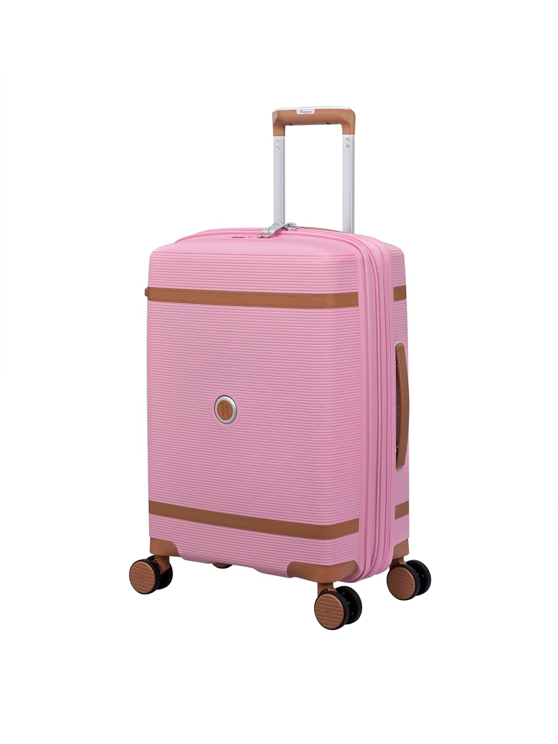it luggage- Illustrious-Rose Pink-Cabin 20 inches Expandable Hard Case Beautiful Interior Carry-on 8 Wheel Trolley Bag