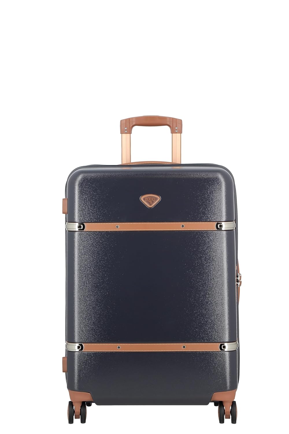 Cassis Riviera-Navy Blue-Set of 2-Medium, Cabin-66,55 cm Eco Responsible Expandable Hardsided 8 Wheel Luggage with TSA Lock, Anti-Theft Zipper,Name Tag and Luxury Bag Cover