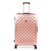 it luggage Fashionista Glossy Rose Gold Set of 2- Large & Cabin-28 & 20 inches Expandable PC Hardsided with TSA Lock 8 Wheel Trolley Bag