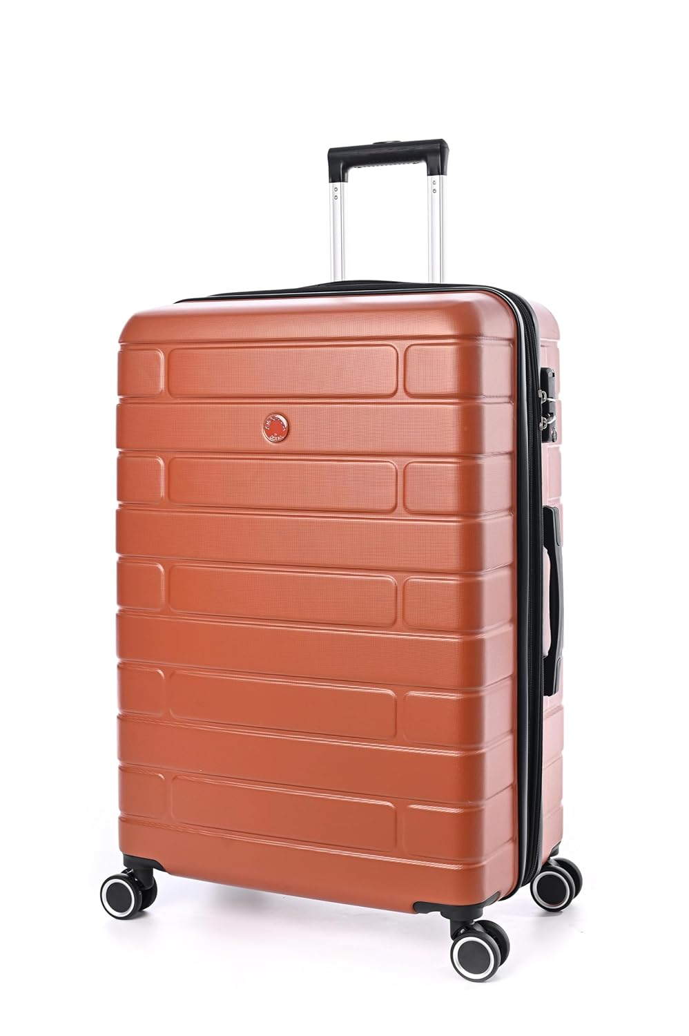 JUMP ESCO-Terracota Set of 2-Large & Medium-76, 66cm Expandable Hardsided 8 Wheel Luggage with TSA Lock