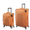 it luggage Reptilian-Yellow- Combo-Medium & Cabin-24 & 20 inches -Expandable- Softsided with TSA Lock 8 Wheel Trolley Bag