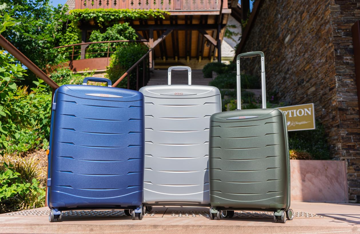 JUMP FURANO 2 Carbon Black-Set of 3-Large, Medium, Cabin-76,66,55 cm Expandable Hardsided 8 Wheel Luggage with TSA Lock