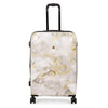 it luggage Sheen-Gold Grey Scale-Marble Effect Set of 2-Medium & Cabin -28 & 20 inches Expandable Polycarbonate Hardsided Suitcase Travel Bag 8 Wheel Trolley-70cm,54cm