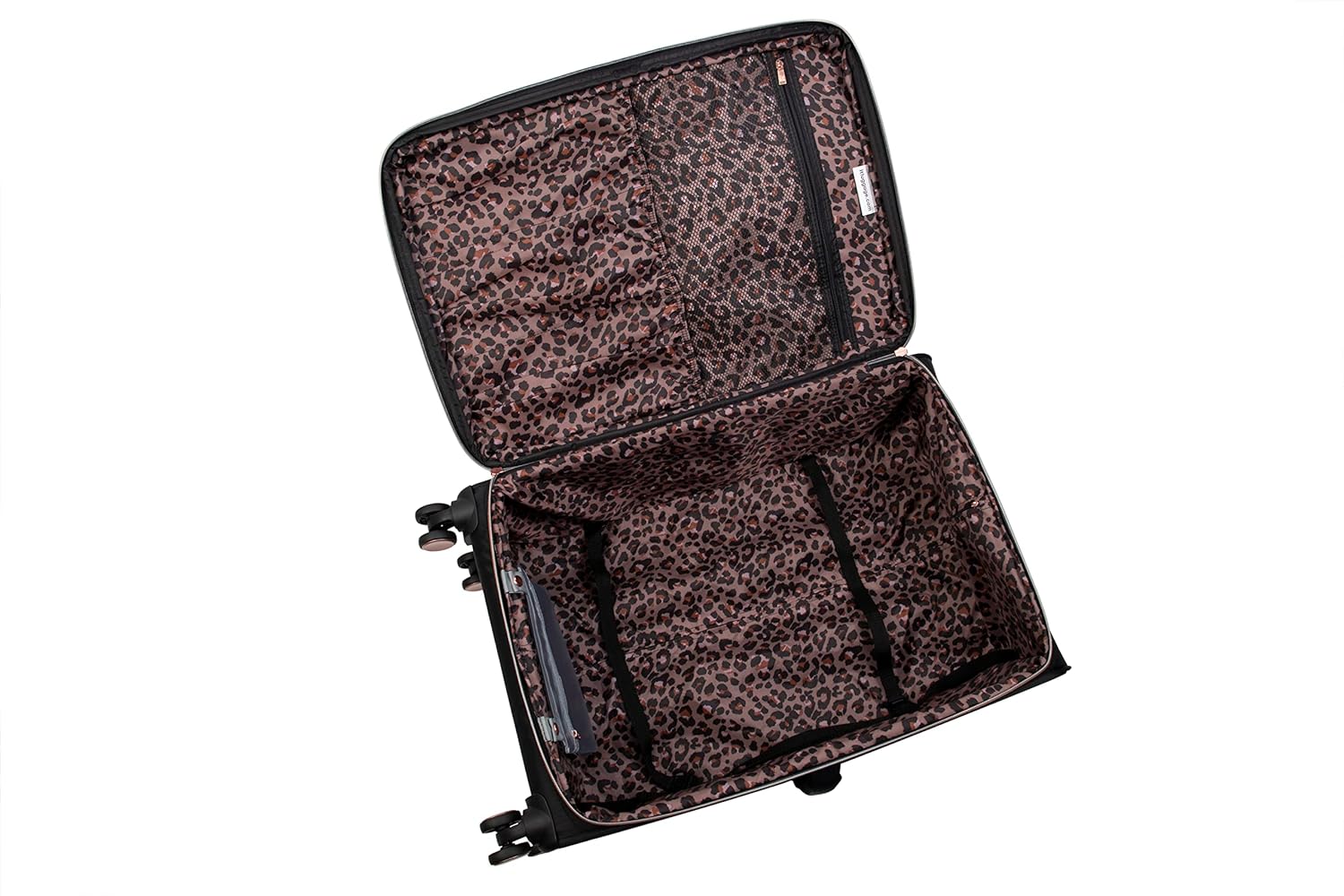 it luggage Bewitching-Black-Large-81cm Expandable Soft case 8 Wheel Trolley Bag Luggage Trolley with Shoe Pouch & Wet Pouch Check-in Luggage