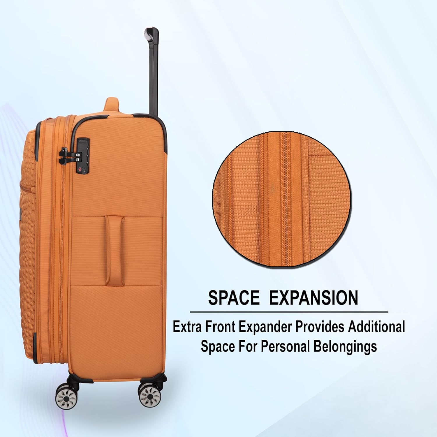 it luggage Reptilian- Yellow-Cabin-20 inches- Expandable -Softsided with TSA Lock 8 Wheel Trolley Bag