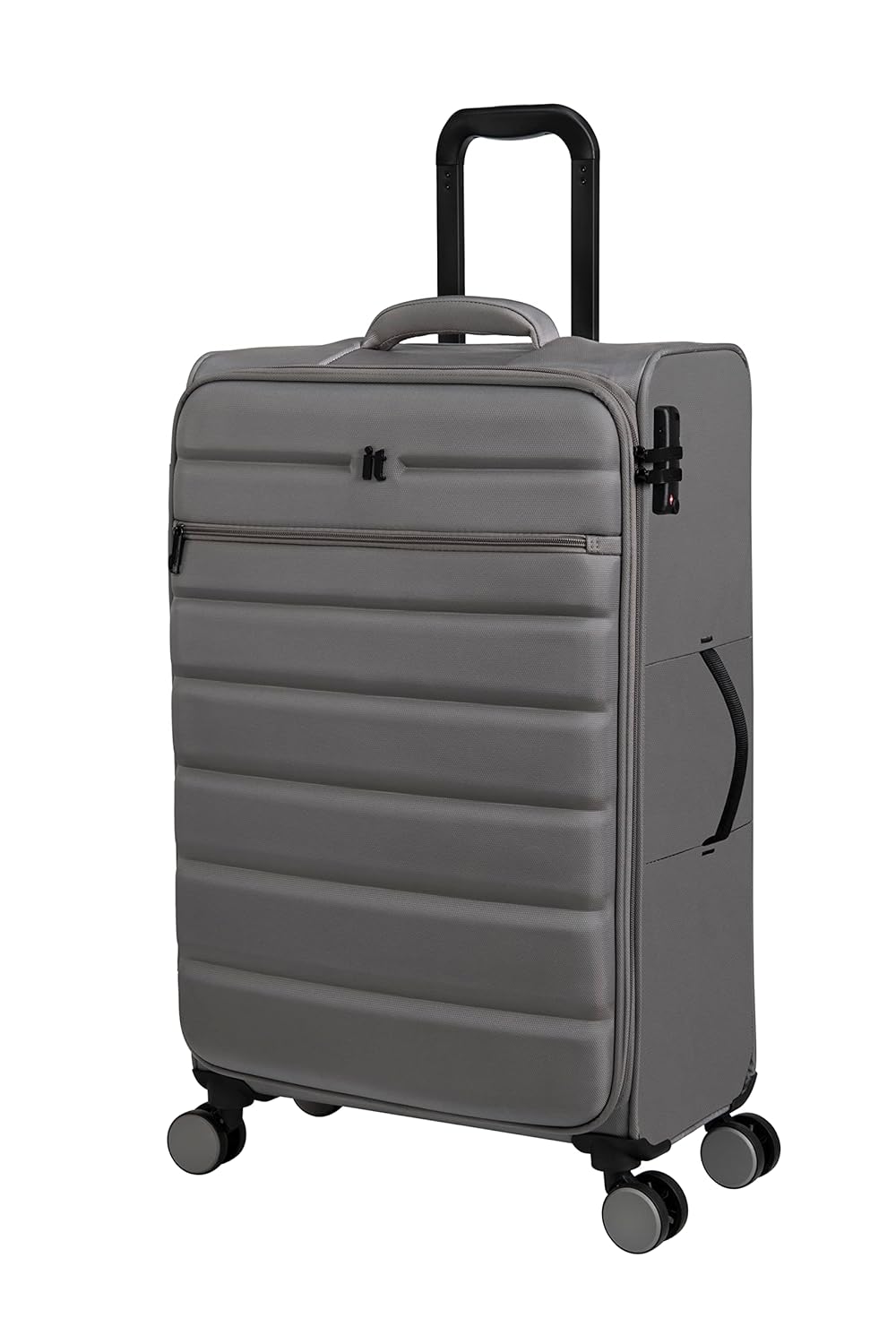 it luggage Census Grey Medium-71cm Softsided 8 Wheel Trolley Bag Luggage with TSA Lock Carry-on Bag