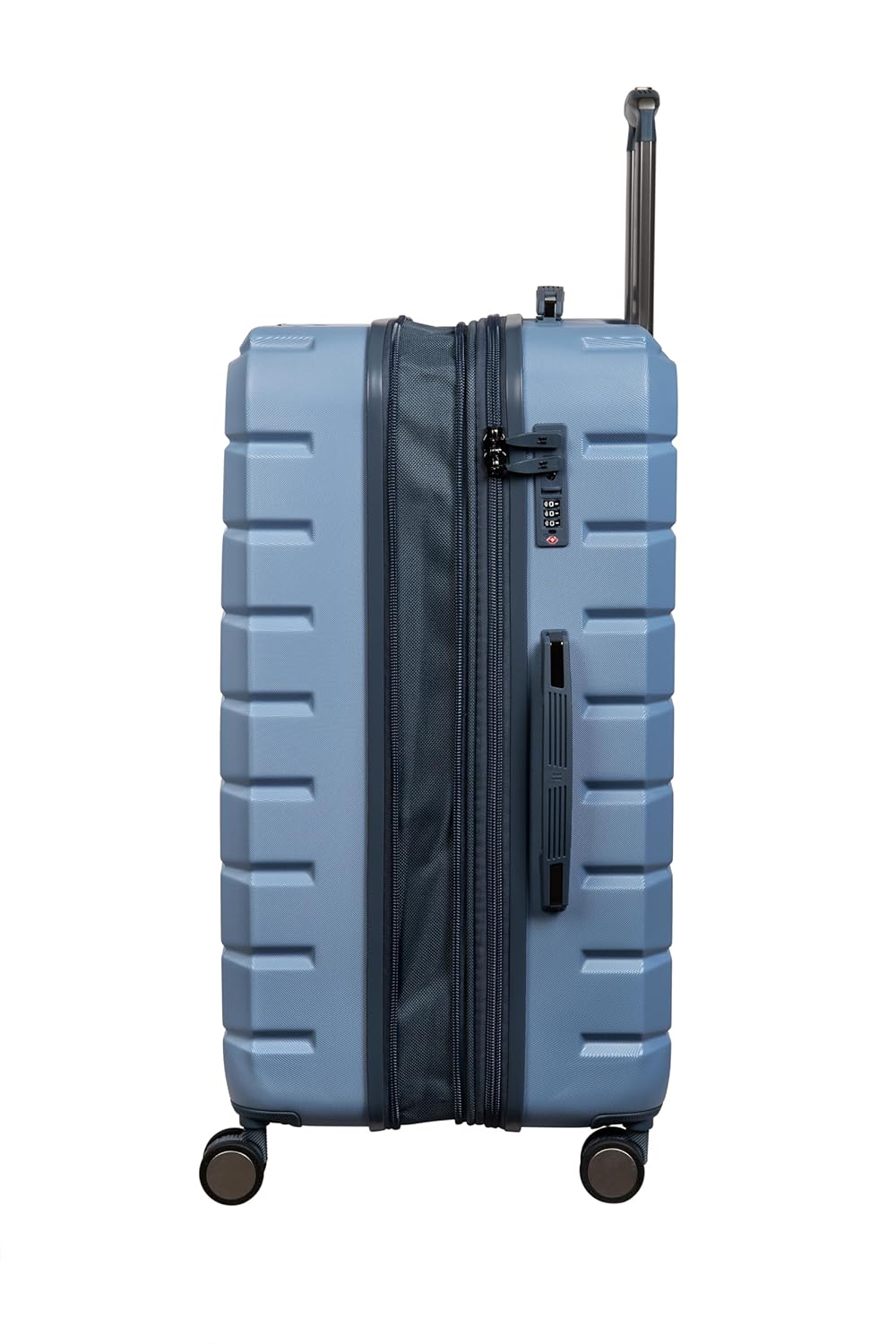 it luggage -Prosperous-Denim Blue-Large-80cms | Expandable | Polycarbonate | Hardsided Suitcase |Travel Bag | 8 Wheel Trolley Bag