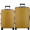 ESCO-Mustard Set of 2-Large & Medium-76,66 cm Expandable Hardsided 8 Wheel Luggage with TSA Lock