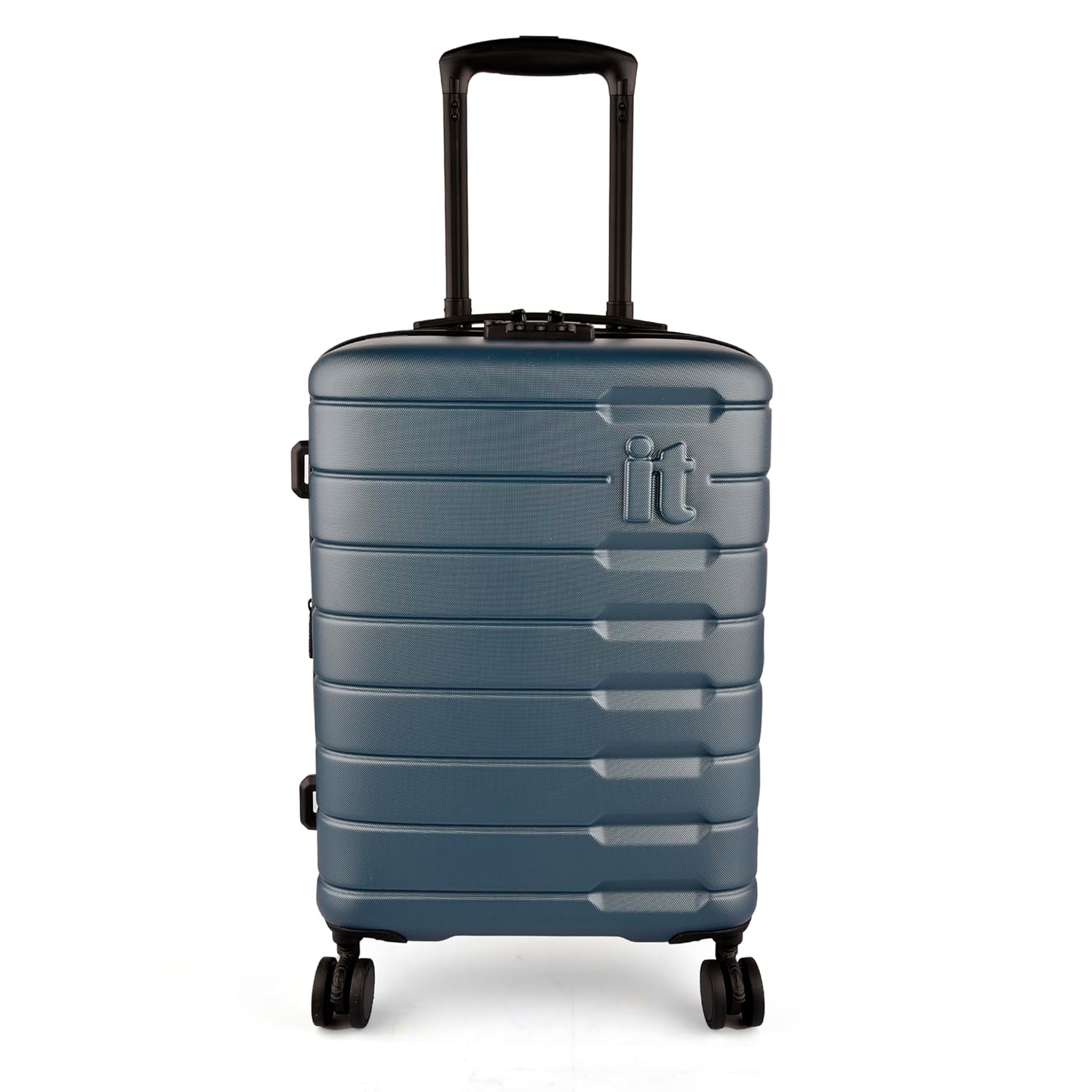 it luggage-Incision-Small-55 cms ABS Hardsided- Expandable- Fashion Luggage Cabin Trolley 8 Wheel Blue with TSA Lock-20 inches