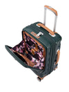 it luggage- Indulging-Dark Green-Cabin 20 inches with Padded Laptop Section in The Front Expandable Hard Case Beautiful Interior Carry-on 8 Wheel Trolley Bag