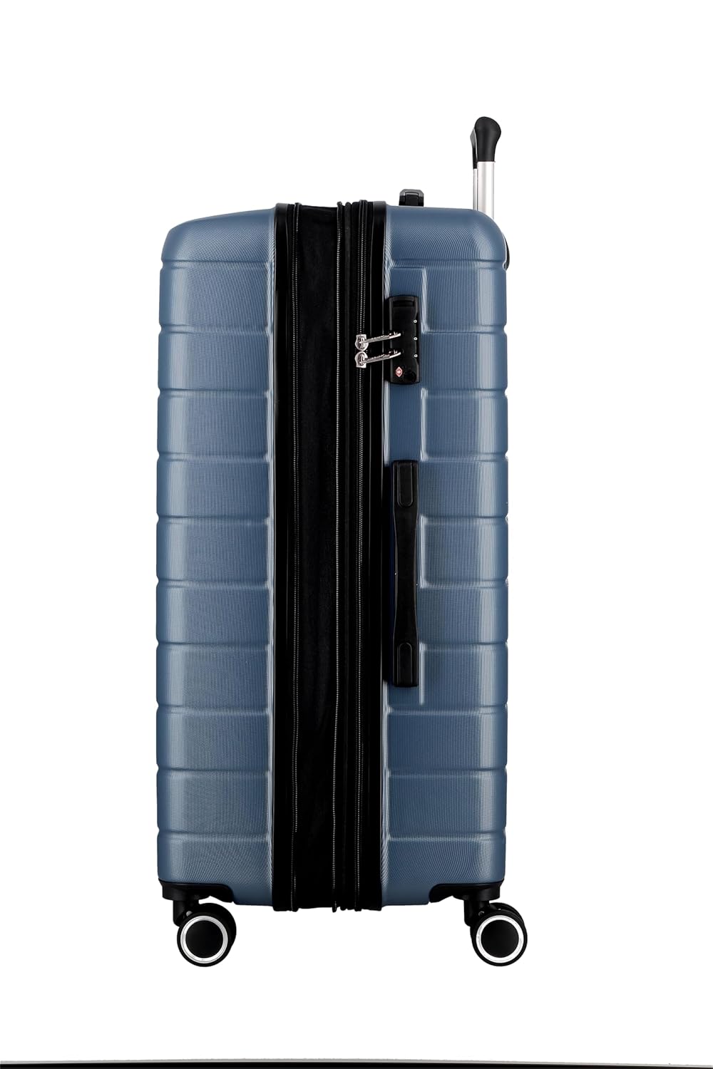 JUMP ESCO ES24-Blue-Medium-66cm Expandable Hardsided 8 Wheel Luggage with TSA Lock