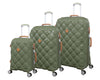 it luggage Embellish-Olive-Set of 3-Large, Medium & Small-28, 24 & 20 inches Hardsided Expandable Cabin & Check-in Luggage 8 Wheel Trolley Bag with TSA Lock & Wet Pouch Inside