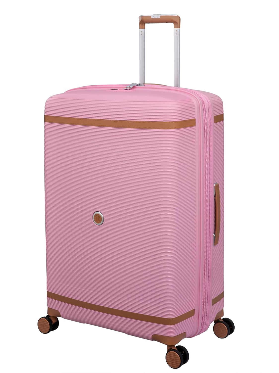 it luggage Illustrious Rose Pink-Large-28 inches Expandable Check-in Luggage Hard Case Beautiful Interior 8 Wheel Trolley Bag