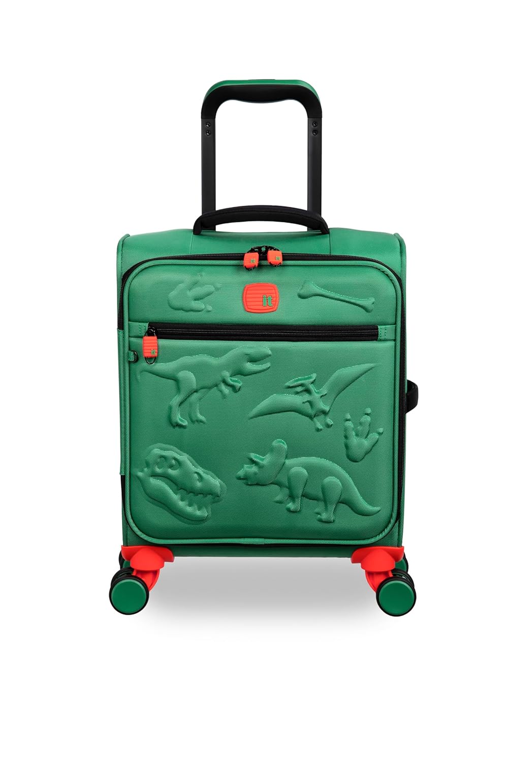 it luggage-Dino Roar-Irish Green-Underseater-18 inches-Kids Luggage- Soft case-Travel Bag-8 Wheel Trolley Bag