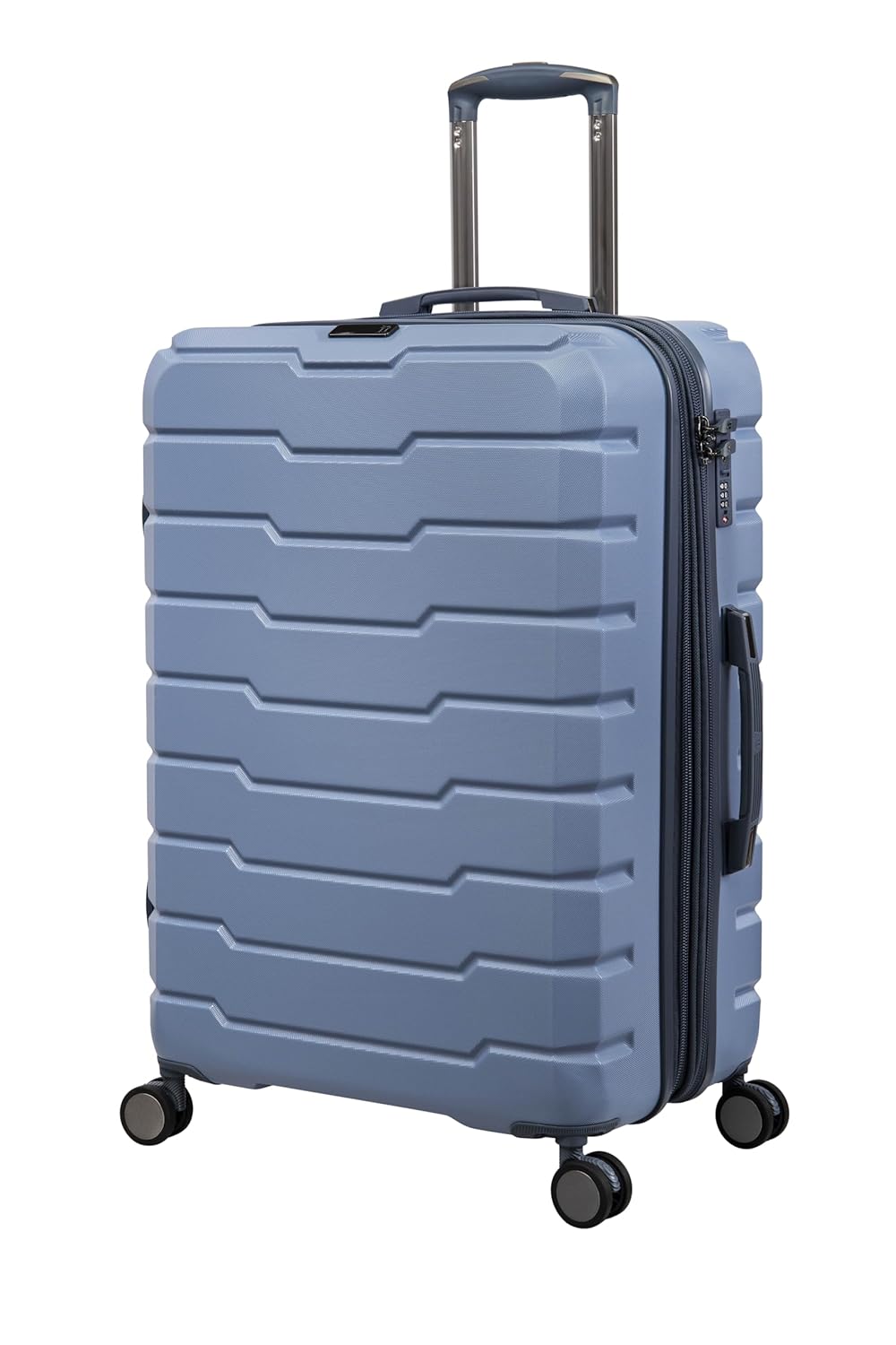 it luggage Prosperous |Faded Denim Blue-Medium-70cms |Expandable| Polycarbonate| Hardsided Suitcase Travel Bag | 8 Wheel Trolley Bag