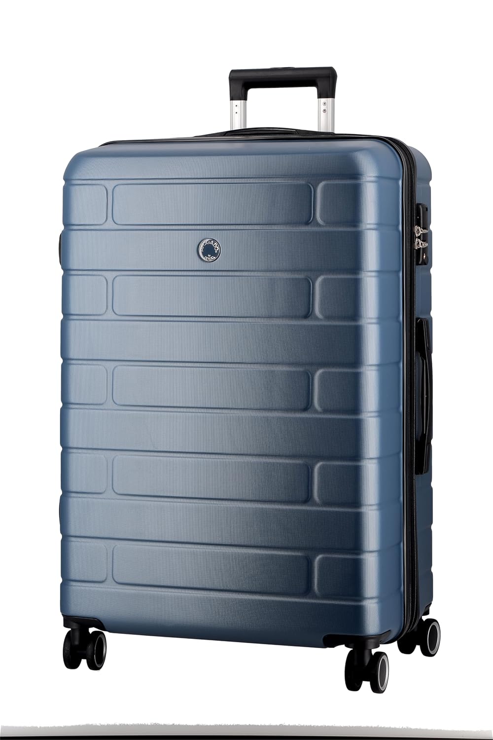 JUMP ESCO-Blue-Set of 3-Large, Medium & Cabin-76,66,55 cm Expandable Hardsided 8 Wheel Luggage with TSA Lock