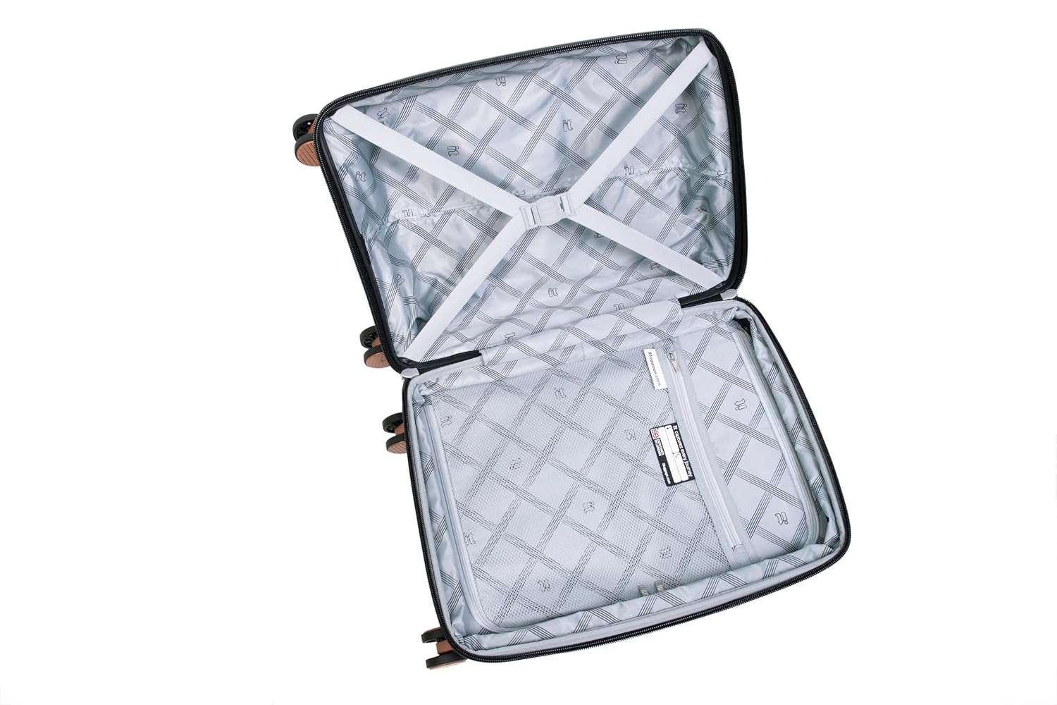 it luggage- Illustrious-Black-Cabin 20 inches Expandable Hard Case Beautiful Interior Carry-on 8 Wheel Trolley Bag