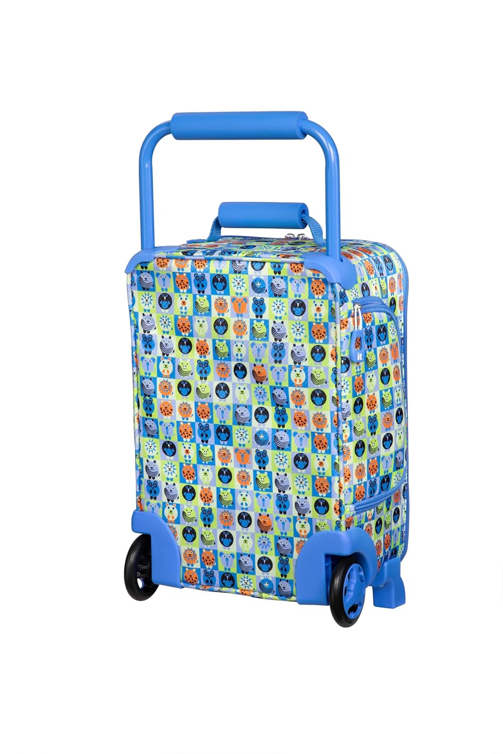 it luggage-Curiosity-Blue-Underseater-18 inches-Kids Luggage- Soft case-World's Lightest Collection- Travel Bag- 2 Wheel Trolley Bag (Blue & Memaid Pink)
