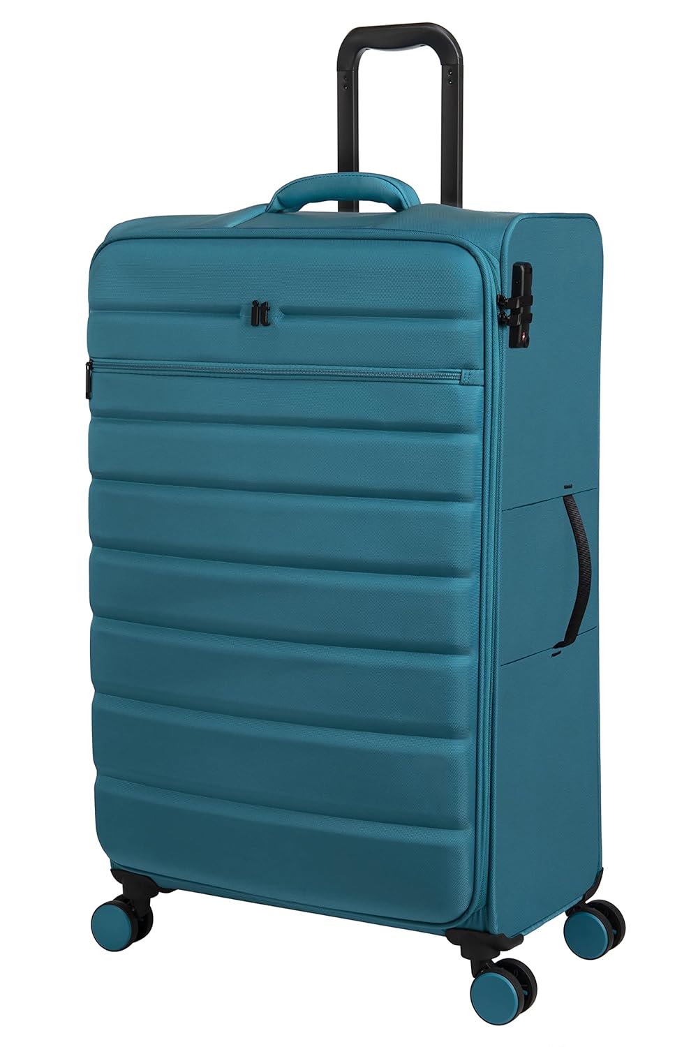 it luggage Census Teal Blue Large-81cm Softsided 8 Wheel Trolley Bag with TSA Lock Check-in Luggage