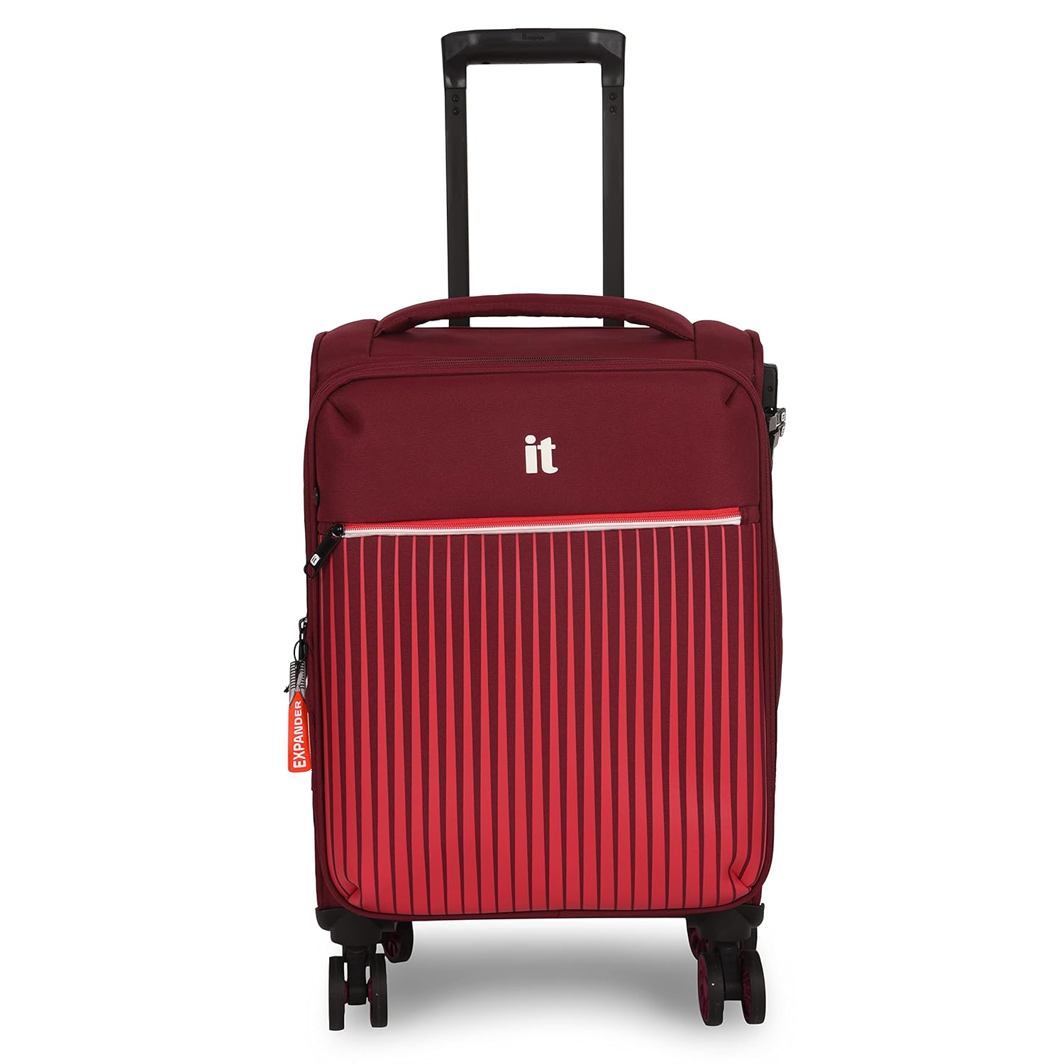 it luggage The Lite- Red-Cabin-20 inches Expandable Softsided with TSA Lock 8 Wheel Trolley Bag