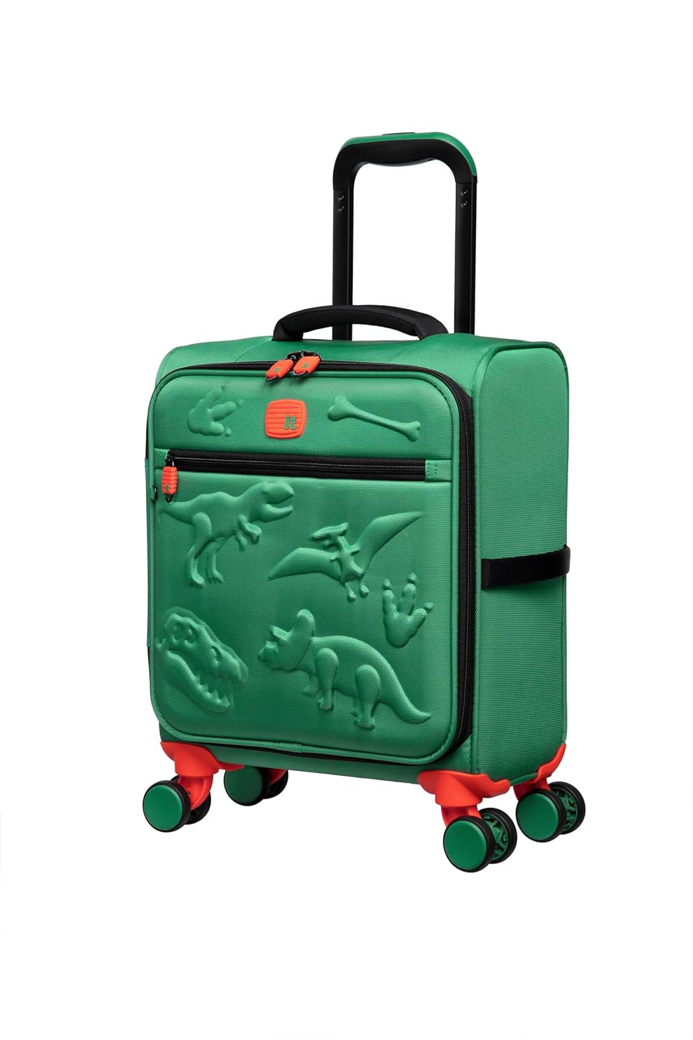 it luggage-Dino Roar-Irish Green-Underseater-18 inches-Kids Luggage- Soft case-Travel Bag-8 Wheel Trolley Bag