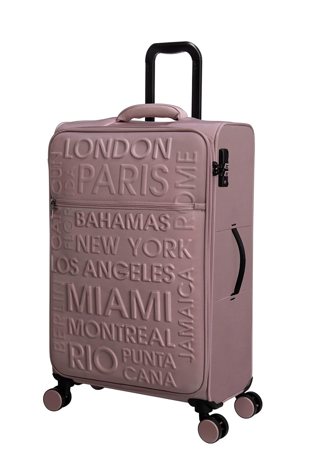 it luggage Citywide Pale Mauve -Medium-71cm Softsided 8 Wheel Trolley Luggage with TSA Lock