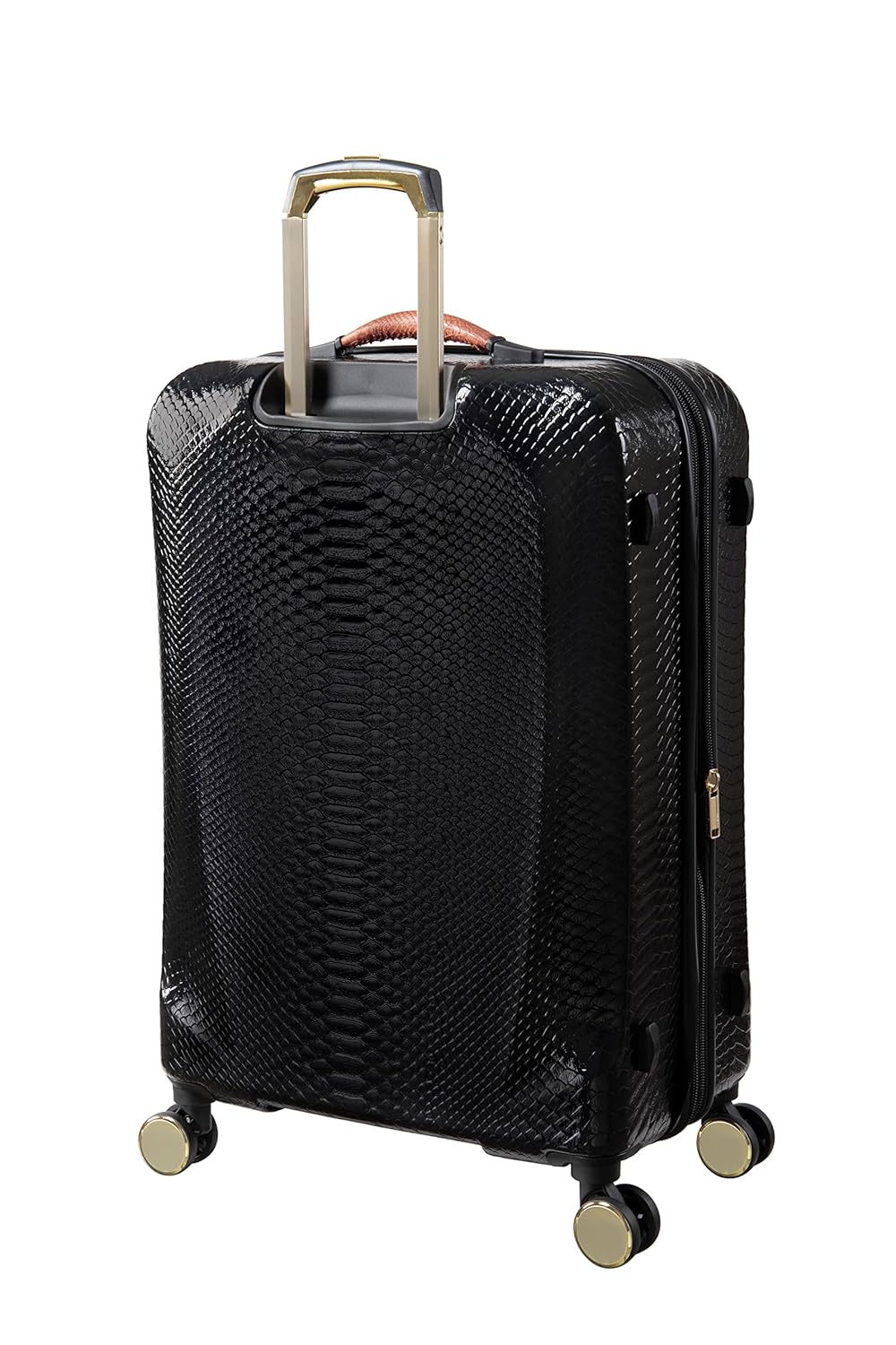 it luggage Resolute Hard Suitcase | Expandable Large Travel Bag | 8 Wheel Trolley | 16-2406-08 | Black,80 cm