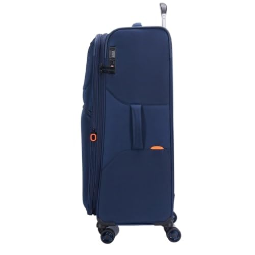 JUMP Moorea 2 MX05 Navy Blue-Large-76cm Expandable Softsided Luggage with 8 Wheels and TSA Lock