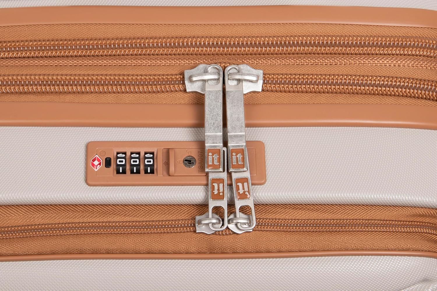 it luggage- Indulging-Light Grey-Cabin-20 inches-with Padded Laptop Section in The Front Expandable Hard Case Beautiful Interior Carry-on Luggage 8 Wheel Trolley Bag