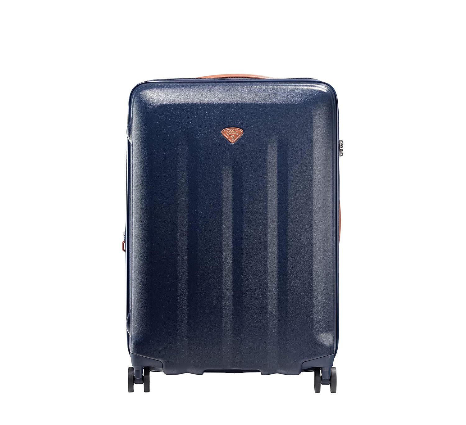 Uppsala Rigid-Navy Blue-Set of 2- Large & Medium -76,69 cm Expandable Hardsided 8 Wheel Luggage with TSA Lock, Anti-Theft Zipper, Name Tag and Luggage Cover