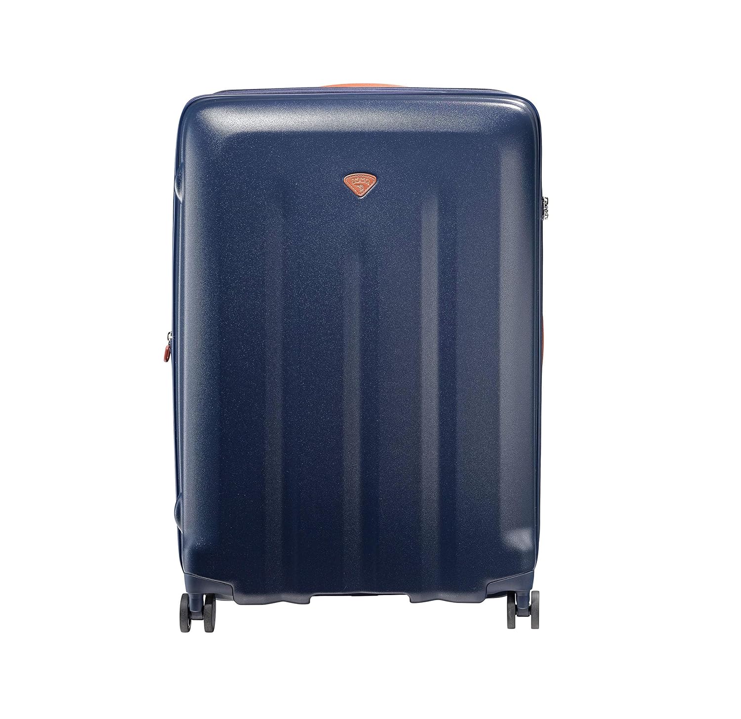 JUMP Uppsala Rigid-Navy Blue-Medium-69 cm Expandable Hardsided 8 Wheel Luggage with TSA Lock, Anti-Theft Zipper,Name Tag and Luggage Cover